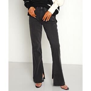 PISTOLA Alexa High Rise Slim Flare Jeans Slit Split Leg Dark Sky Size 28